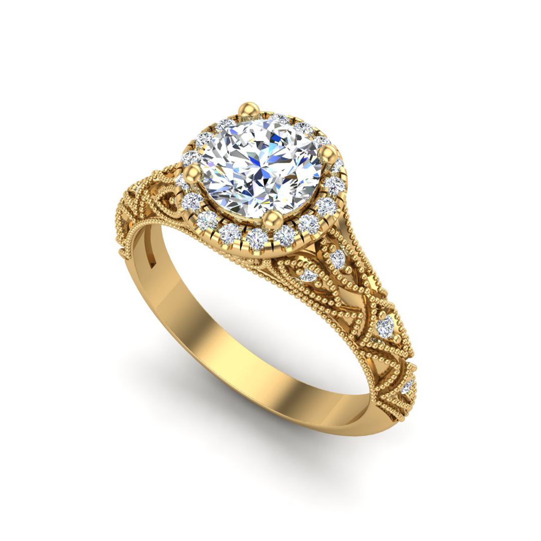 Rylie Halo Engagement Ring